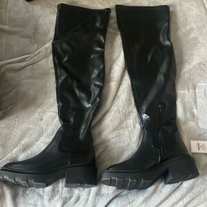 Wild Fable Black knee/thigh high boots 9.5 women’s